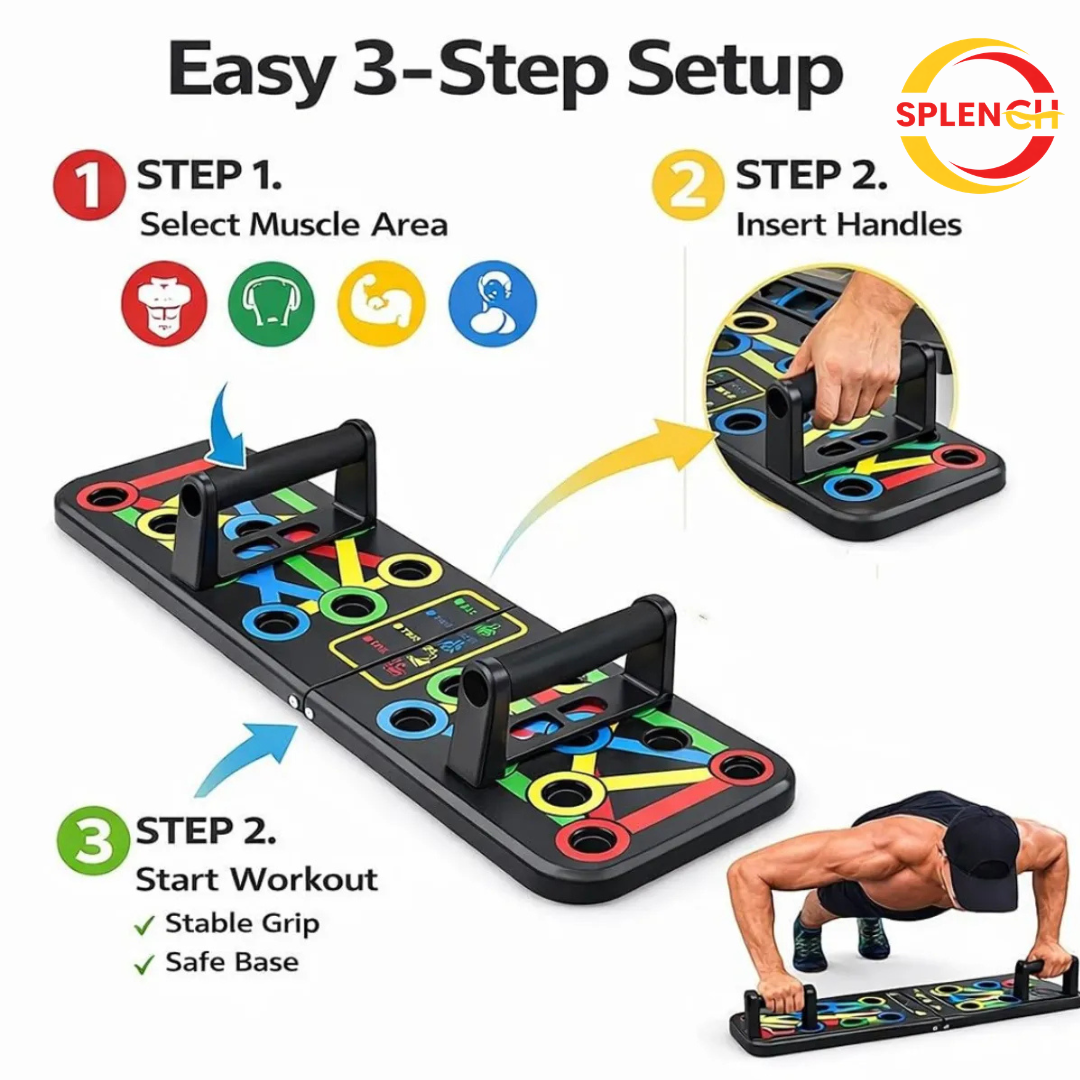 Multipurpose (16 in 1) function Push Up Board