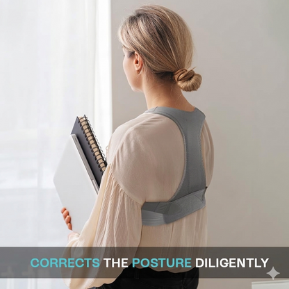 Posture Corrector, Grey, Large, 1 Unit